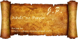 Juhász Panna névjegykártya